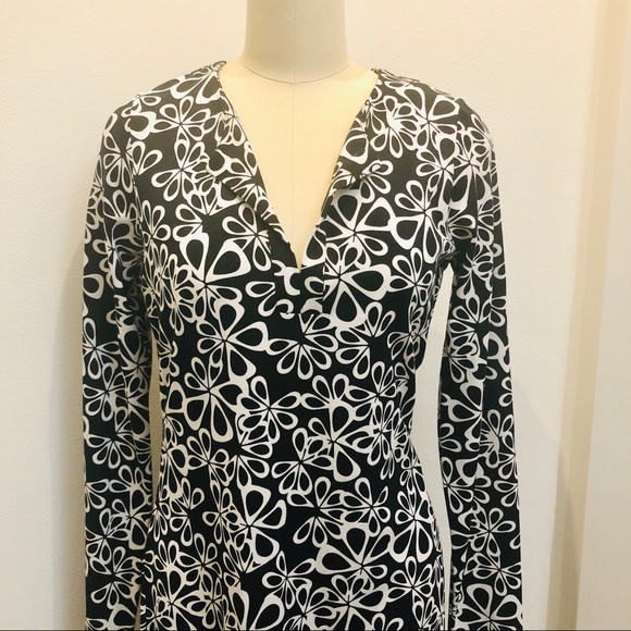 Diane Von Furstenberg Reina Dress 100% Silk Jersey Iconic Summer Dress - Picture 6 of 12